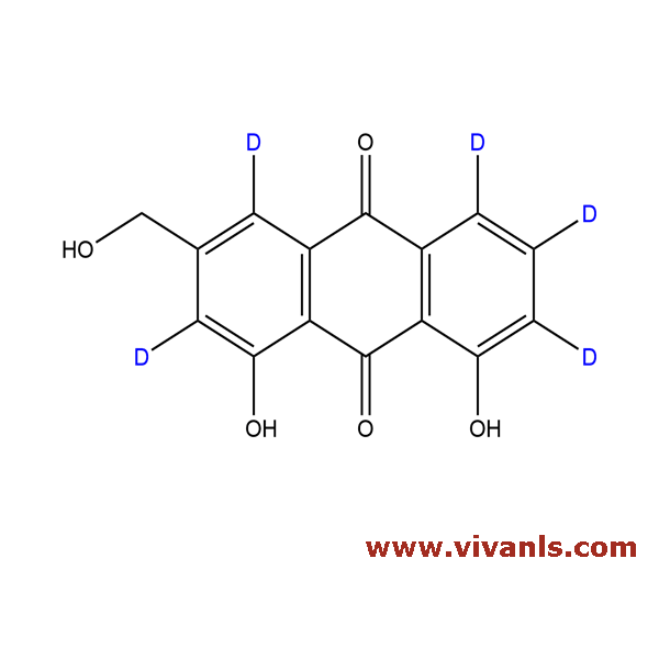 Aloe-emodin-d5, Formula CHDO, VIVAN Life Sciences